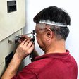 Uncle Thomas at work on a safe